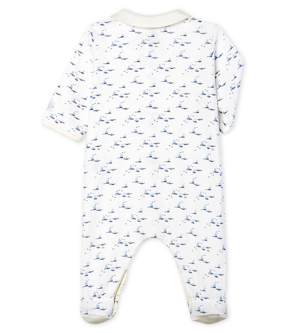 Dors bien bébé garçon en tubique blanc MARSHMALLOW/blanc MULTICO