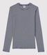 Tijdloos dames-T-shirt met ronde hals in biokatoen