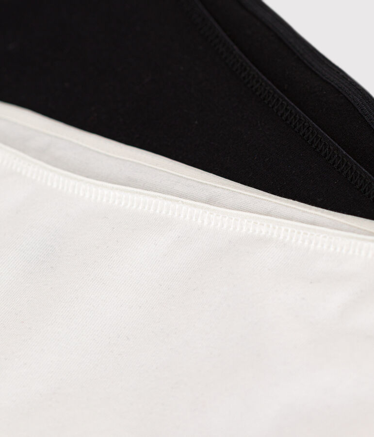 Set van 2 effen hipsters in katoen en elastaan voor dames variante 1