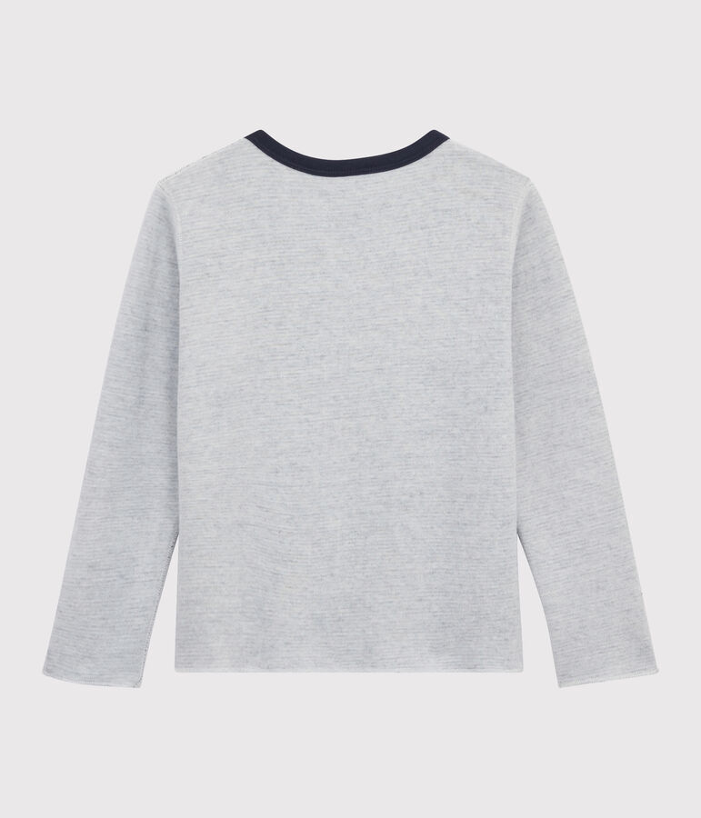 Omkeerbaar T-shirt jongens kinderen blauw/wit