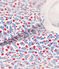 Meisjespyjama met bloemenprint in katoen wit MARSHMALLOW/wit MULTICO
