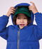 Effen donsjack voor kinderen blauw