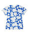 T-shirt met dessin voor babymeisjes wit MARSHMALLOW/wit MULTICO