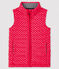 Blouson sans manche fille rose POPPY/gris ARGENT