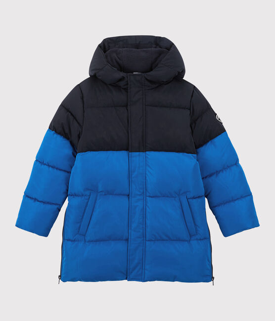 Lang meisjes/jongens donsjack blauw SMOKING/ RUISSEAU