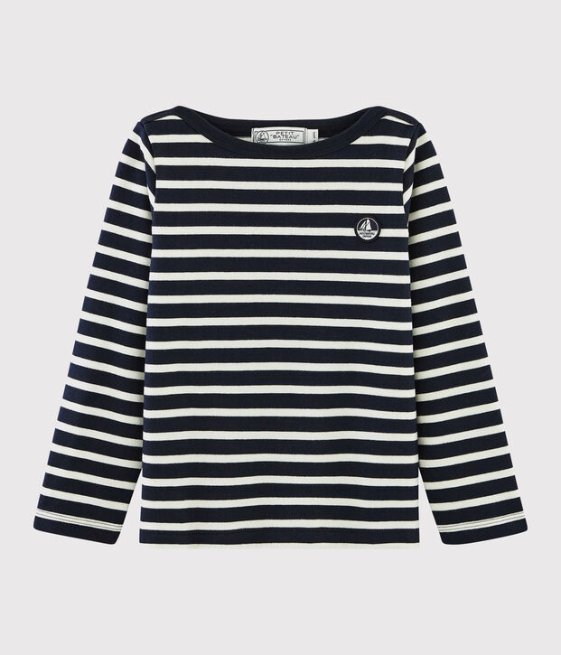 Jersey marini&egrave;re voor meisjes - jongens blauw/wit