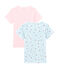 Set van 2 meisjes T-shirts met korte mouwen variante 1