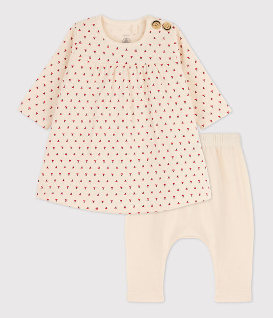 Leggingjurkje met print van katoenen tubic wit AVALANCHE/ MULTICO
