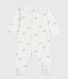 Pyjama bébé en coton à col fleuri