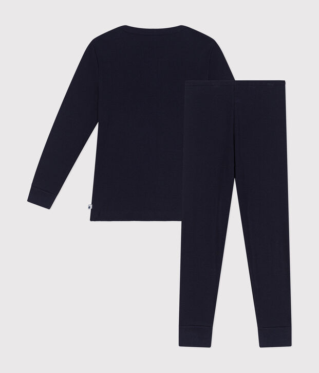 Effen katoenen pyjama voor kinderen SMOKING