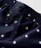 Gerecycleerde zwemshort met print voor jongens blauw SMOKING/wit MARSHMALLOW