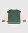 Baseballjasje in fleece voor baby's groen CROCO/ AVALANCHE