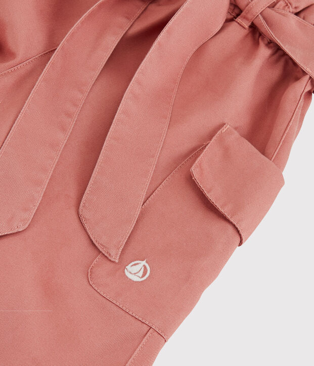 Broek van lyocell voor meisjes roze