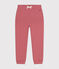 Fleece joggingbroek voor meisjes roze ROSEWOOD