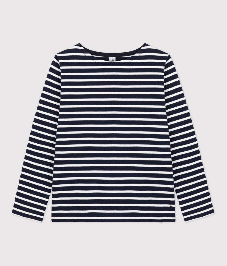 Marini&egrave;re en coton Femme bleu/blanc