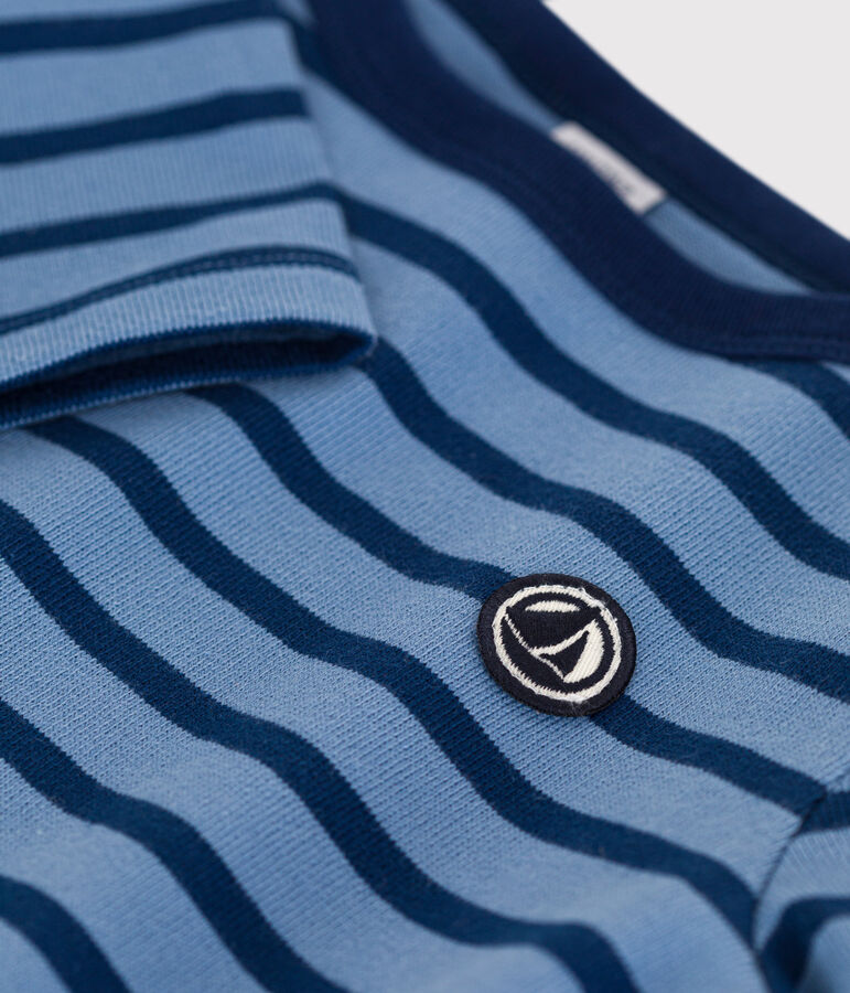 Marini&egrave;re iconique en coton enfant fille / gar&ccedil;on bleu/bleu