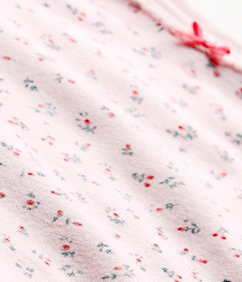 Body met lange mouwen en print voor babymeisjes roze/multicouleur