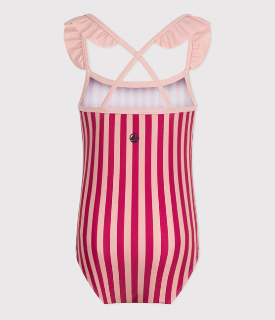 Maillot de bain 1 pièce rayé enfant fille SALINE/ DELHI