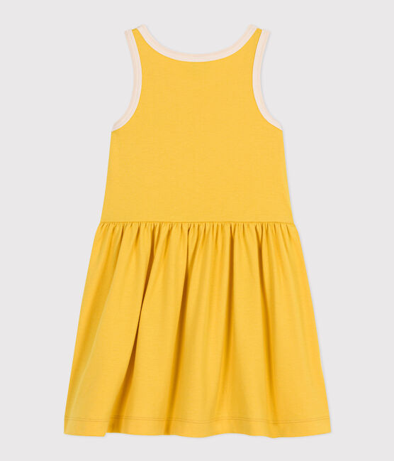 Robe sans manche en coton enfant fille jaune NECTAR/ AVALANCHE