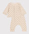 Tweedelige set van fleece voor baby's wit AVALANCHE/ MULTICO
