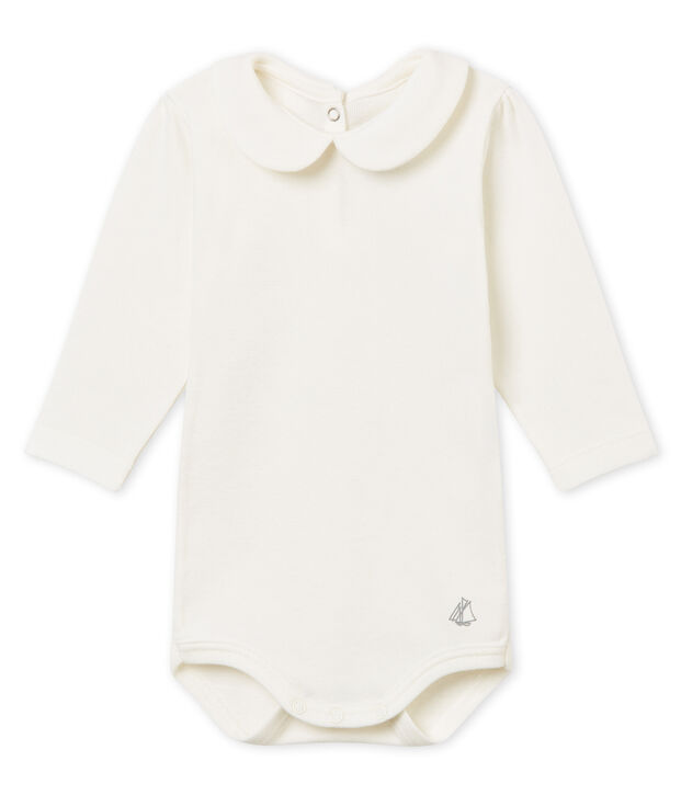 Body col Claudine b&eacute;b&eacute; fille blanc