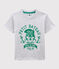 Tee-shirt manches courtes en jersey enfant garçon gris POUSSIERE CHINE
