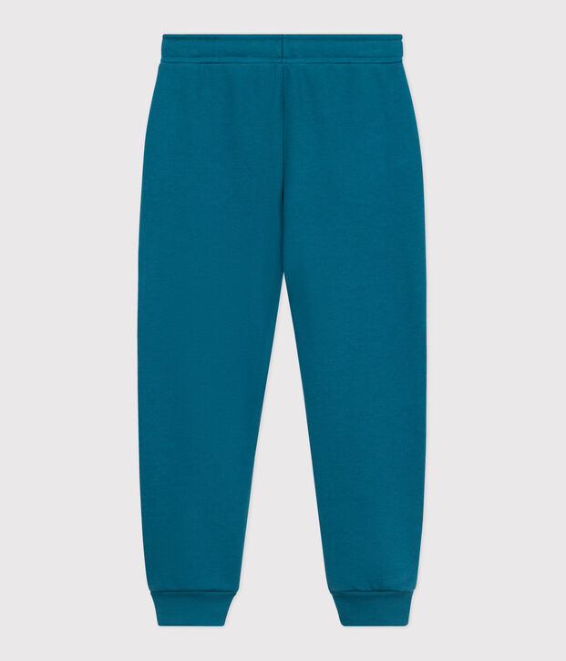 Pantalon de jogging enfant en coton uni vert
