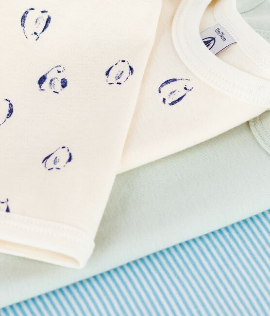 Setje van katoenen body's met lange mouw en pinguïnprint voor baby's variante 1