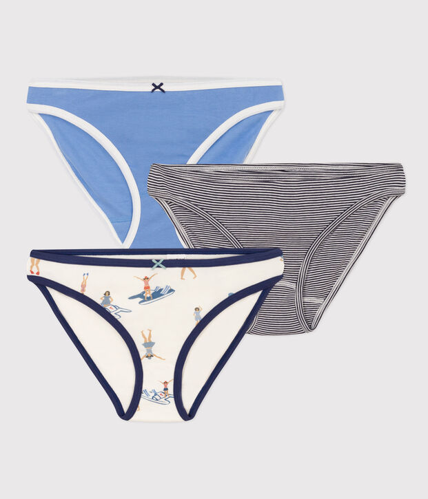 Set van 3 damesslipjes in katoen multicouleur