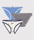Lot 3 culottes en coton Femme