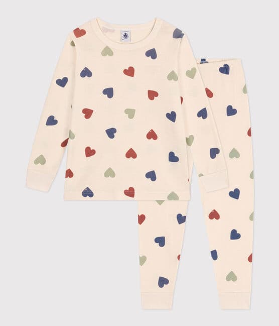 Pyjama cœur fille - garçon en côte 5234501140