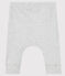 Caleçon bébé en côte 2x2 en coton biologique gris BELUGA CHINE