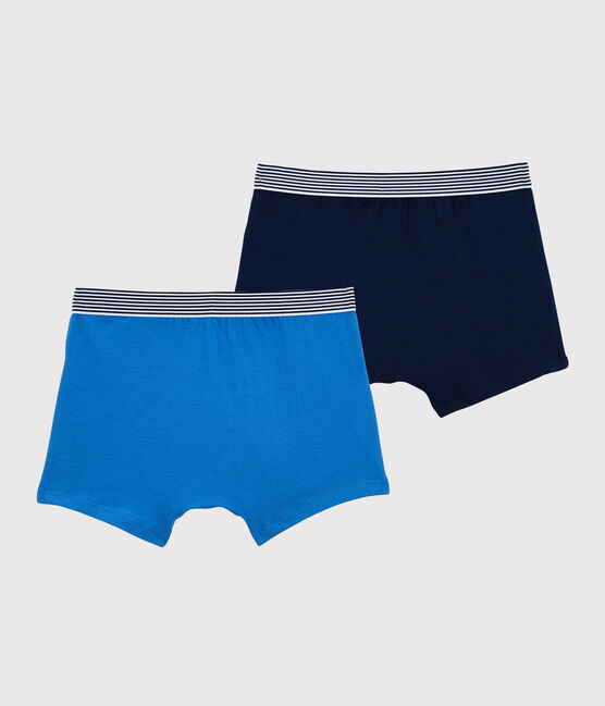 Set van 2 boxershorts voor jongens in katoen en elastaan variante 1