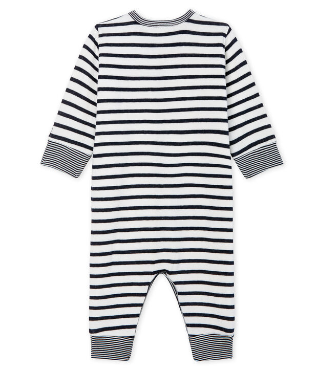 Slaappakje zonder voetjes van tubic babyjongen wit/blauw