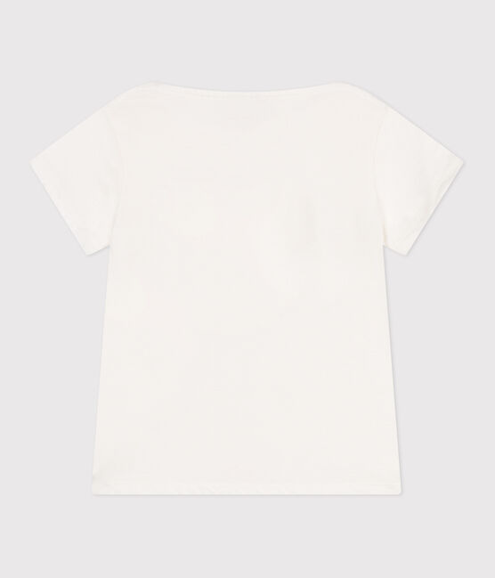 Teeshirt enfant en coton manches courtes cœur blanc MARSHMALLOW