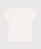 Teeshirt enfant en coton manches courtes cœur blanc MARSHMALLOW
