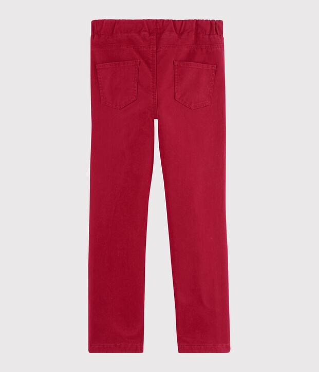 Pantalon chaud enfant gar&ccedil;on rouge