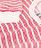 Sweatshirt in bouclébadstof voor baby's wit MARSHMALLOW/rood PEPS
