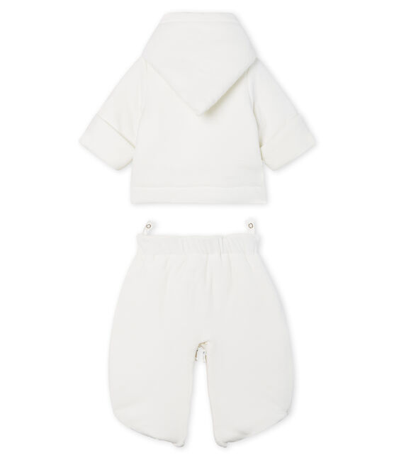 Combipilote 3 en 1 bébé en velours blanc MARSHMALLOW