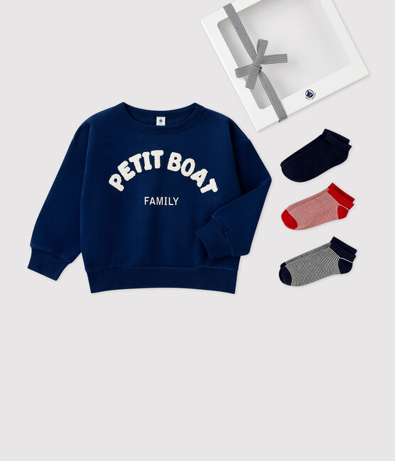 Geschenkdoos met sweater en sokken voor jongens variante 1