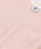 Effen katoenen meisjesnachthemd met ajour roze SALINE