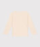 T-shirt met lange mouw van dunne jersey voor jongens ecru AVALANCHE
