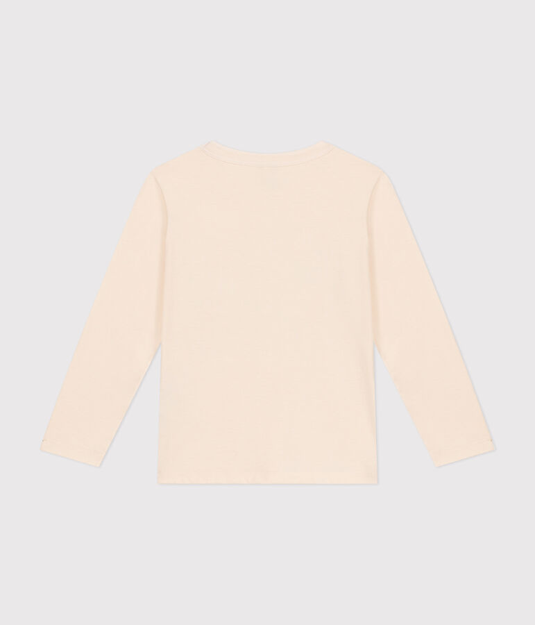 Tee-shirt manches longues en jersey fin enfant gar&ccedil;on &eacute;cru