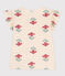 Katoenen T-shirt met print voor meisjes wit AVALANCHE+ENNEIGE/ MULTICO
