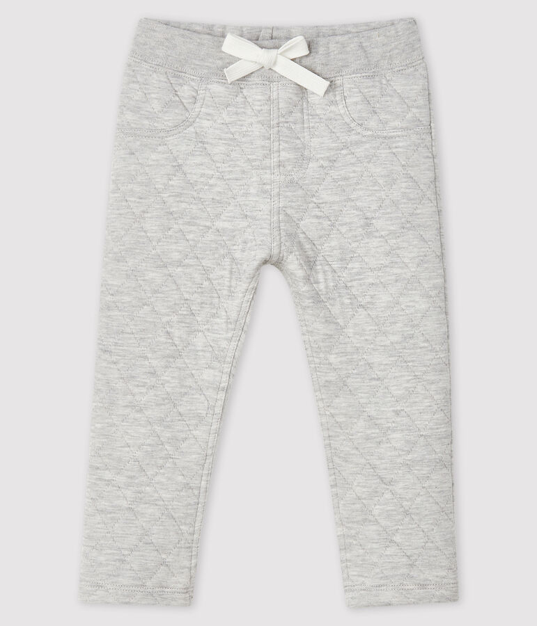 Pantalon en tubique b&eacute;b&eacute; gar&ccedil;on gris BELUGA CHINE