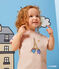 Katoenen T-shirt met Monsieur Madame-motief voor baby's roze SALINE