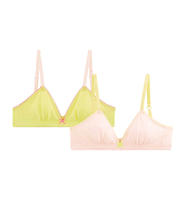Set van 2 beha's meisjes multicouleur