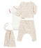 Ensemble 4 pièces bébé fille imprimé variante 1