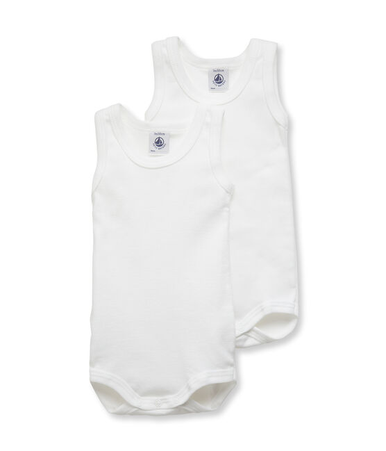 Duo de bodies sans manches bébé garçon lot .