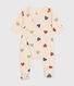 Pyjama bébé cœurs en coton